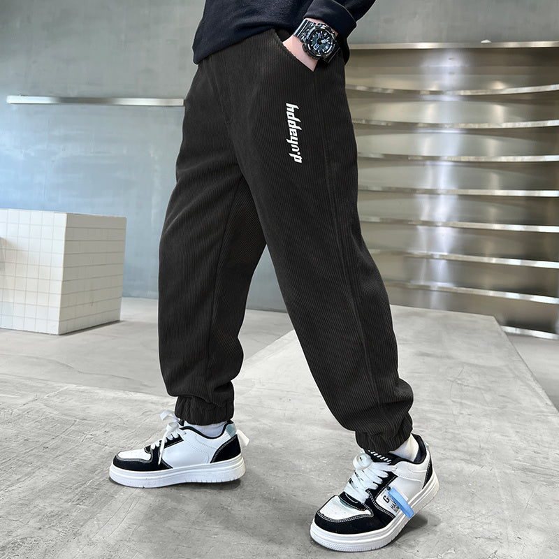 Children's Pants Boys' Pants Sports Pants Export Long Pants Kids dealsniper-net Black 120cm