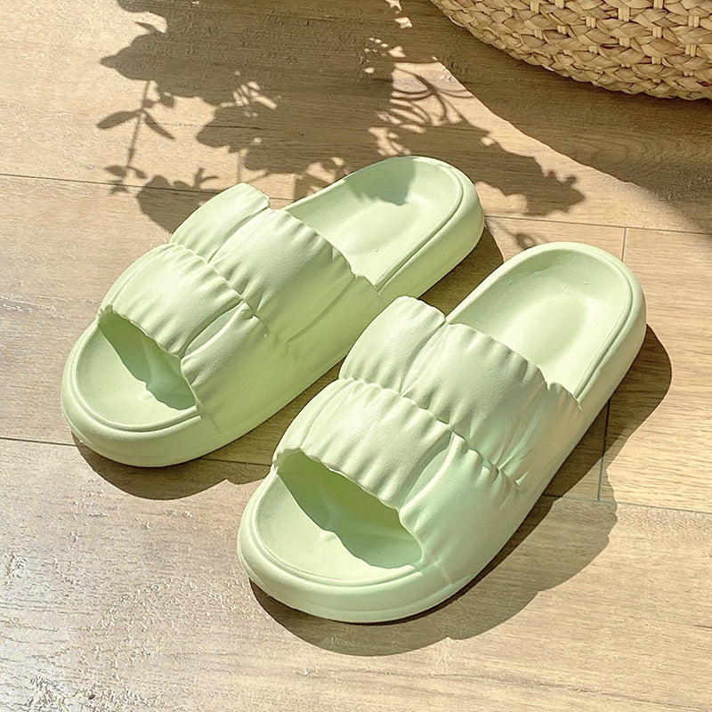 Women Home Shoes Bathroom Slippers Soft Sole Slides Summer Beach Shoes Women dealsniper-net Avocado green 36and37