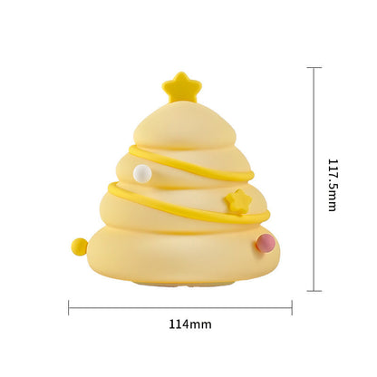 Christmas Tree Silicone Night Lights USB Rechargeable Eye Protection Holidays DealSniper.net 500mah Christmas Tree Warm Light