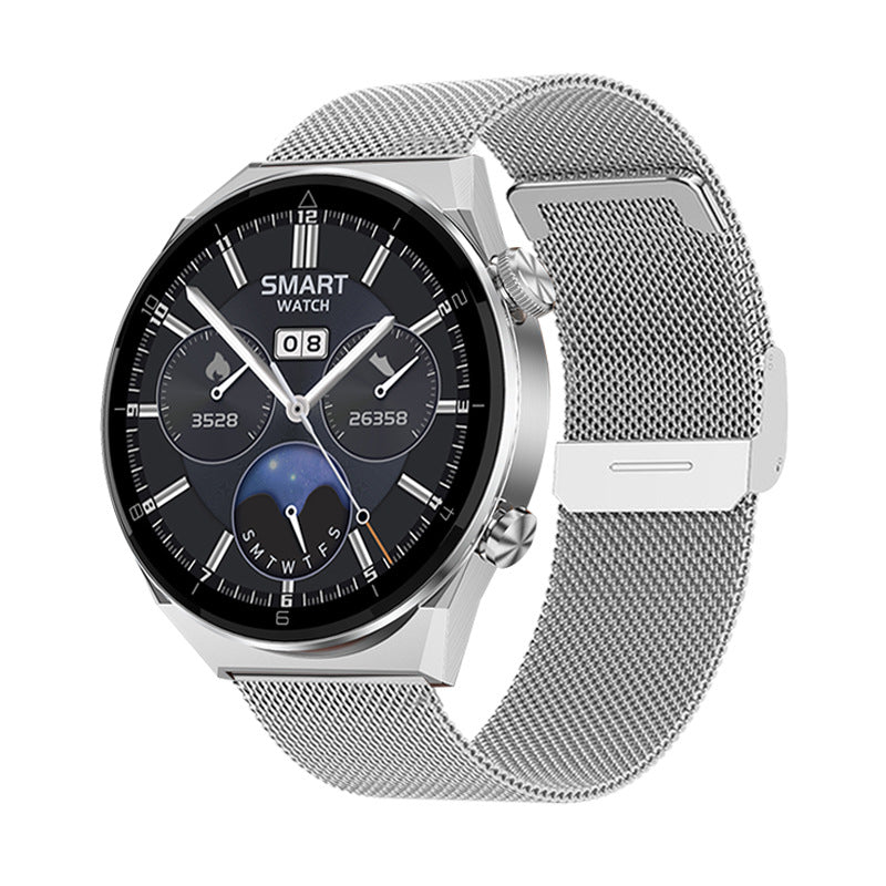 DT3promax Smart Watch Bluetooth Wireless Charger Jewelry dealsniper-net Silver Steel