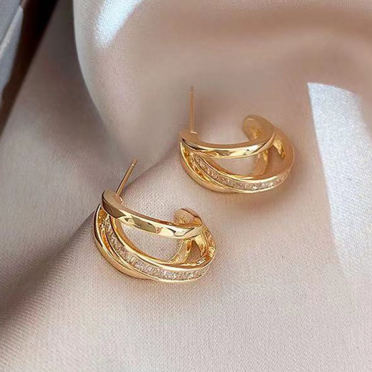 New Trendy Women's High-grade Earrings 925 Jewelry dealsniper-net