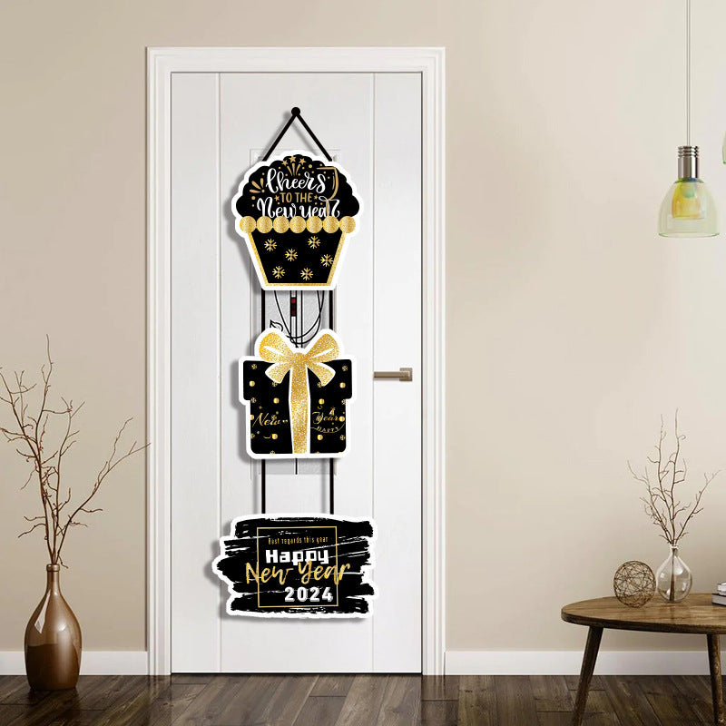New Year Party Decoration Door Hanging Decoration House Gym From House