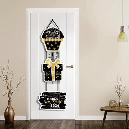 New Year Party Decoration Door Hanging Decoration House Gym From House