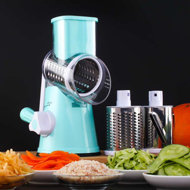 Manual Kitchen Accessories Multifunctional Round Mandoline Potato Slicer Vegetable Cutter Slicer Cheese Kitchen Gadgets Kitchen DealSniper.net