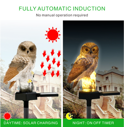Solar Owl Garden Light Outdoor LED Lawn Lamp For Garden Garden dealsniper-net