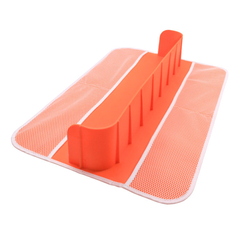 Playing In Water Pad Suction Cup Waterproof Non-slip Toy Storage Rack Kids DealSniper.net Orange Large Size 60x40x10cm