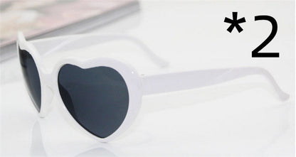 Night Lights Change Love Special Effects Glasses Sunglasses Deals DealSniper.net 2pcs White