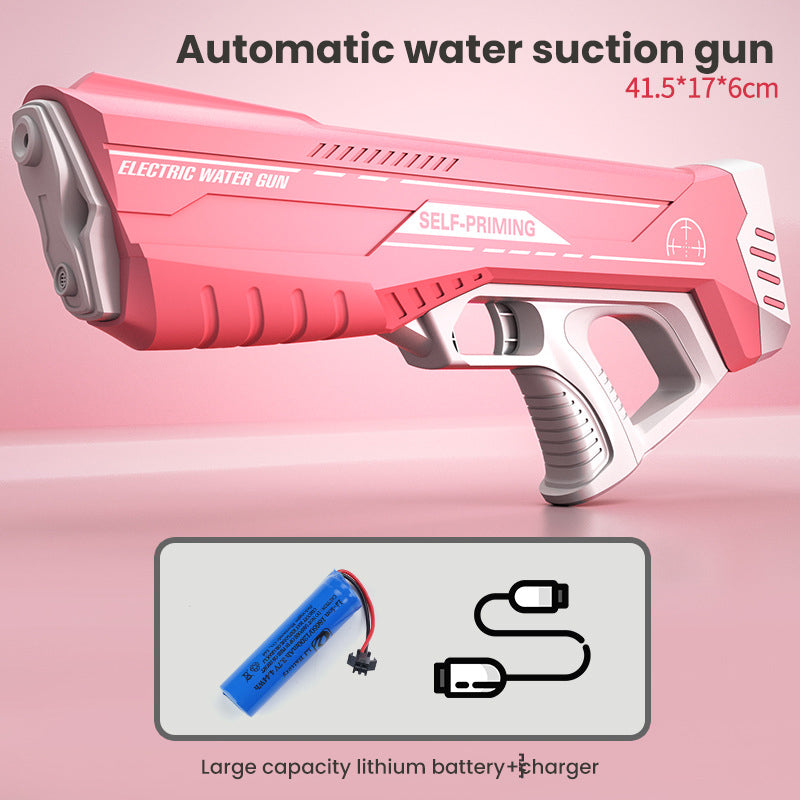 Space Water Gun Electric Automatic Toys For Children Kids DealSniper.net Pink Package One Single Battery