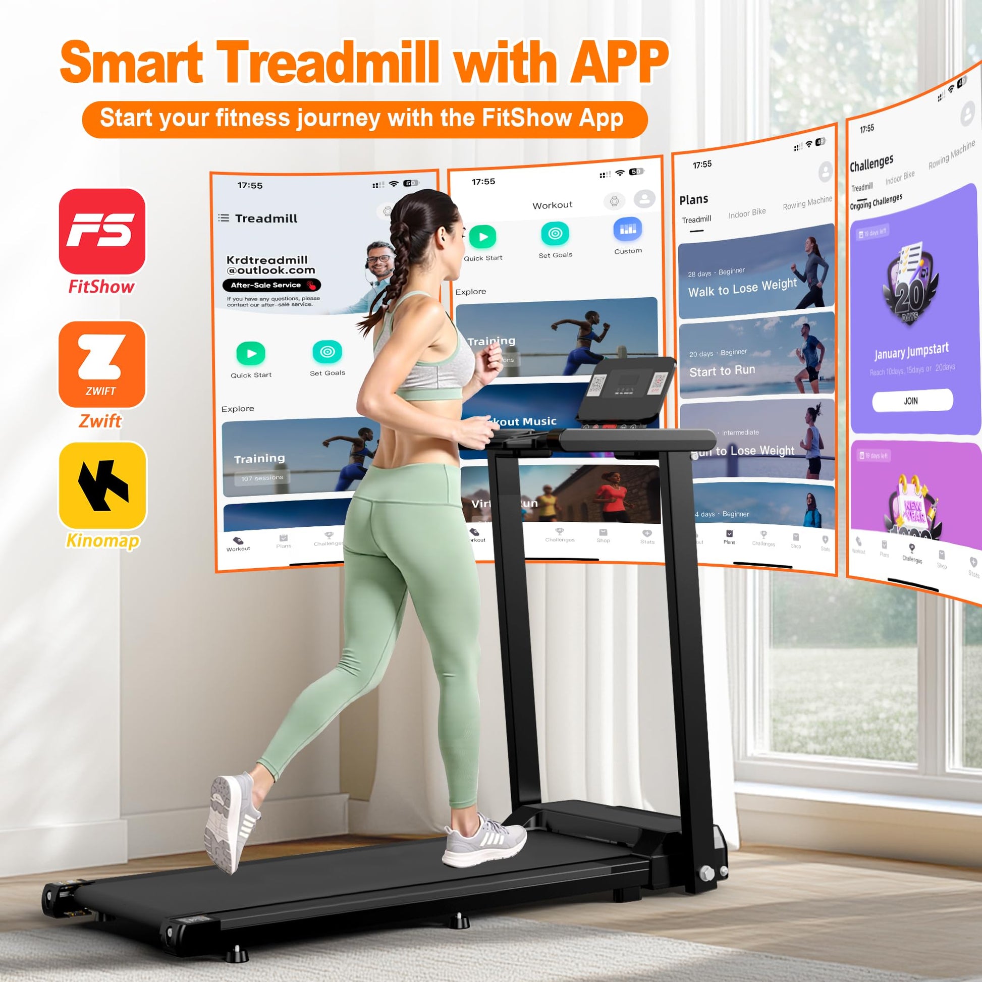 Treadmill Q24-10 Sports Gym From House