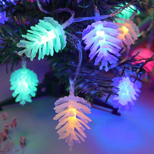 LED Simulation Transparent Pine Nut Light String Holidays dealsniper-net