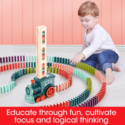 Domino Train Toys Baby Toys Car Puzzle Automatic Release Kids dealsniper-net