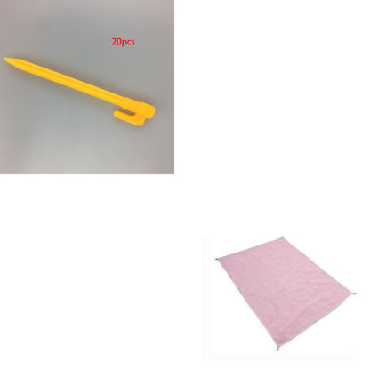 Folding Mat Beach Mat Leaky Sand Beach Mat Outdoor Travel Picnic Mat Camping Mat Outdoor dealsniper-net Pink set 200x150