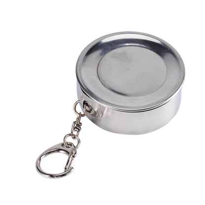 S Stainless Steel Travel Folding Cup Camp Keychain Kitchen dealsniper-net