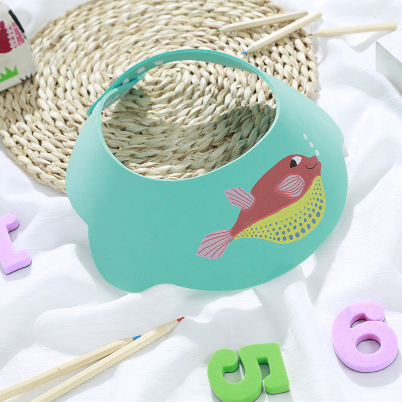 Baby Waterproof Ear Protection Shower Hat Kids DealSniper.net Green Bream Shower Cap
