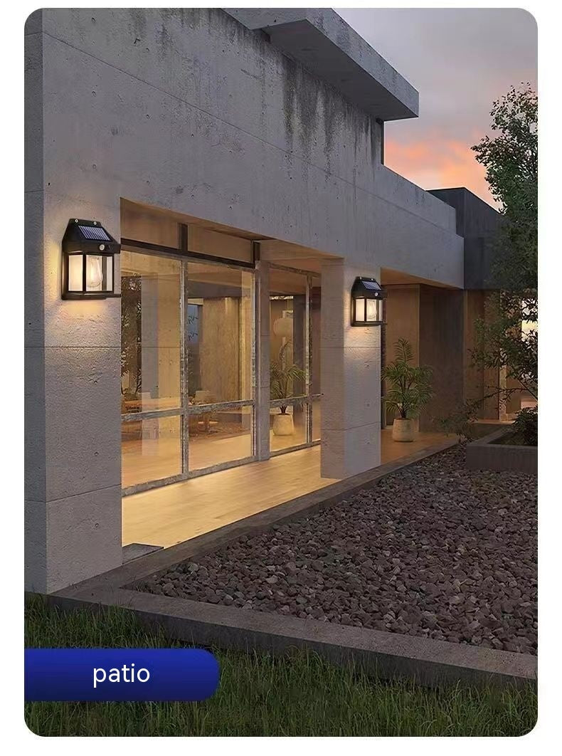 Outdoor Solar Waterproof Tungsten Induction Garden Wall Lamp Garden DealSniper.net