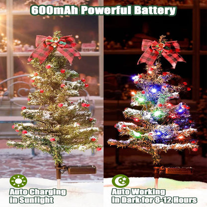 Waterproof Outdoor Christmas Decorations Solar Yard Decor Garden dealsniper-net