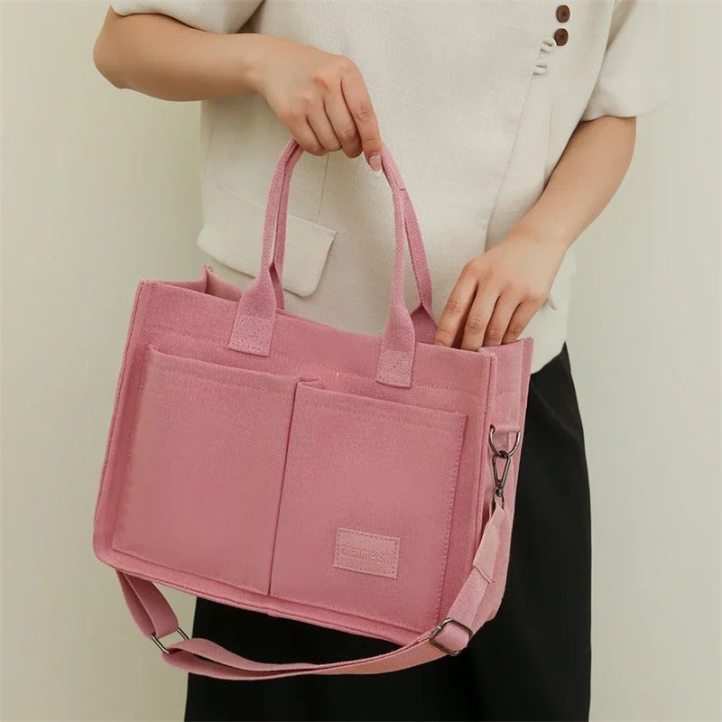 Casual Daily Canvas Tote Shoulder Bags Women Women DealSniper.net