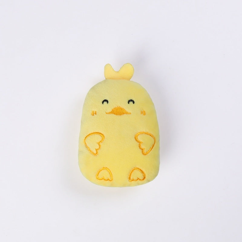 New Cat Toy Mouse Fox Cute Shape Plush Sound Toy Pets DealSniper.net Small Yellow Duck