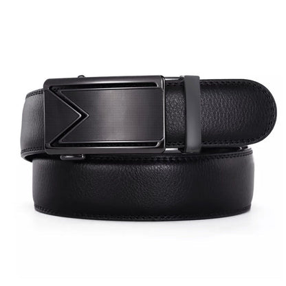 Microfiber Leather Mens Ratchet Belt Belts For Men Adjustable Automatic Buckle