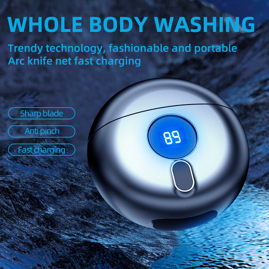 Mini Electric Razor Travel Men's Shaver LED Power Display Men Gym From House