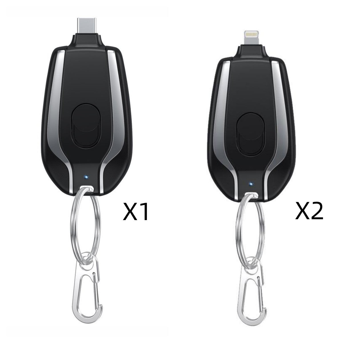 1500mAh Mini Power Emergency Pod Keychain Charger