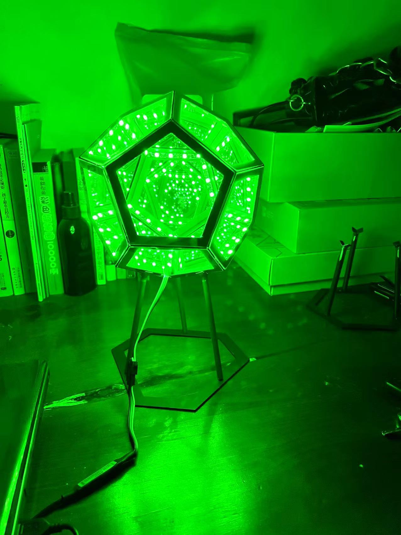 Creative Cool Unlimited Dodecahedron Small Night Lamp Color Home Decor Gym From House
