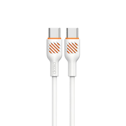 KP-317 Fast-Charging Data Cable 65W Thickened Charging Cable Electronics Gym From House White TypeC to TypeC