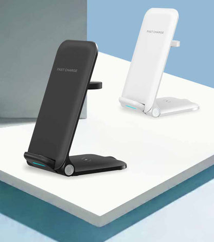 Desktop Vertical Multifunctional Three-in-one Wireless Charger Electronics dealsniper-net