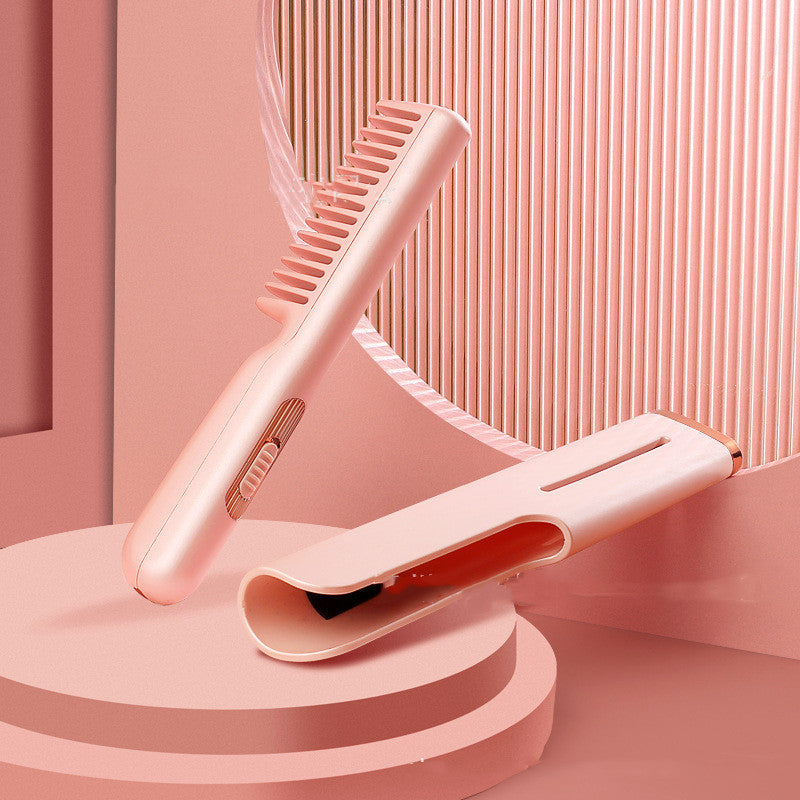 2 In 1 Wireless Straight Hair Comb Portable USB Charging