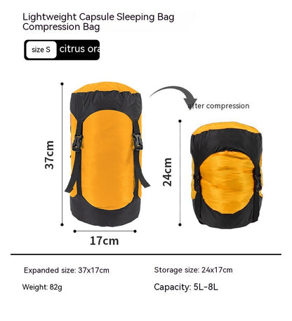 Down Compression Outdoor Storage Bag Outdoor dealsniper-net Citrus Orange S Code