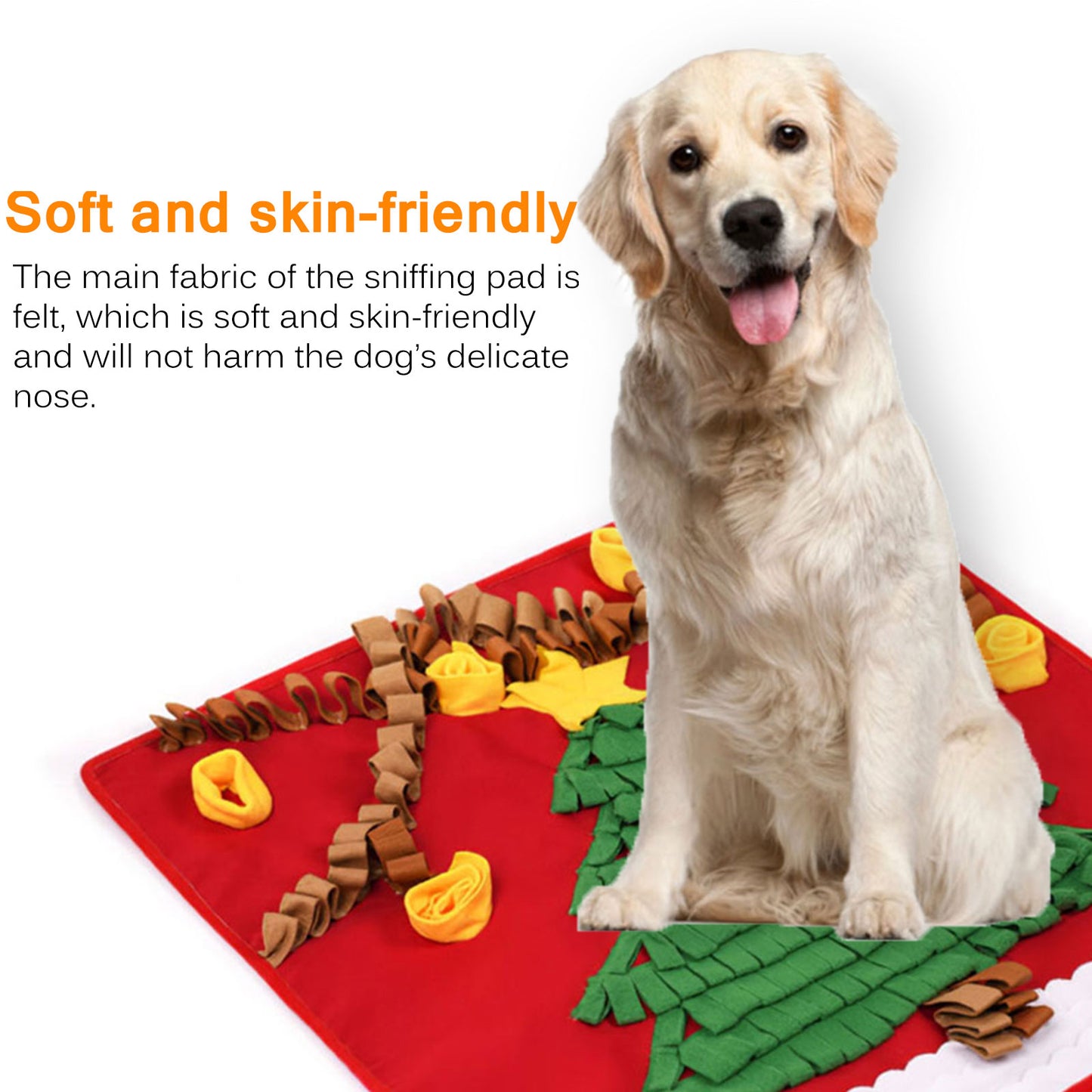 Washable Pet Dog Snuffle Mat Nose Smell Training Sniffing Pad Pets Gym From House