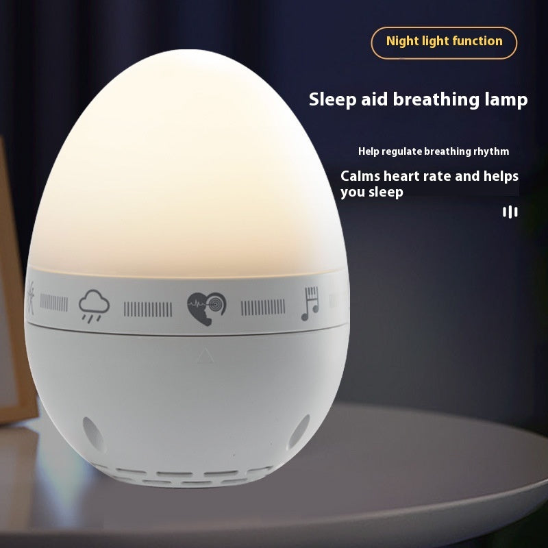 Egg-shaped Lamp Decompression White Noise Timing House dealsniper-net