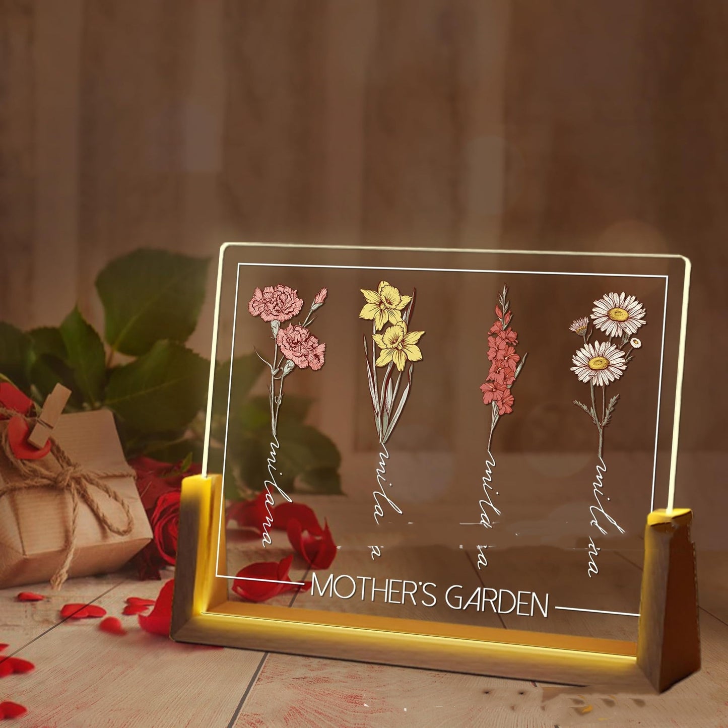 Small Night Lamp Mother's Day Photo Printing Decoration Home Decor DealSniper.net A13 Colorful Light USB