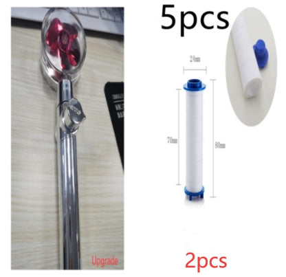 New Turbo Propeller Shower Head Water Saving High Pressure Flow House Gym From House 2pcs Set4