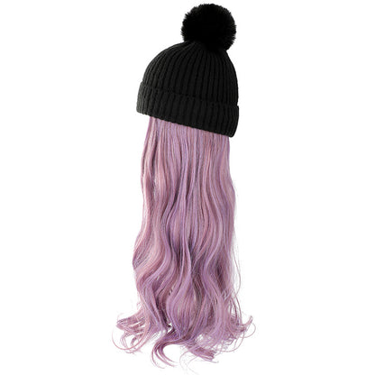 Autumn And Winter New Removable Fashion Woolen Hat Beauty Gym From House Black Rattan