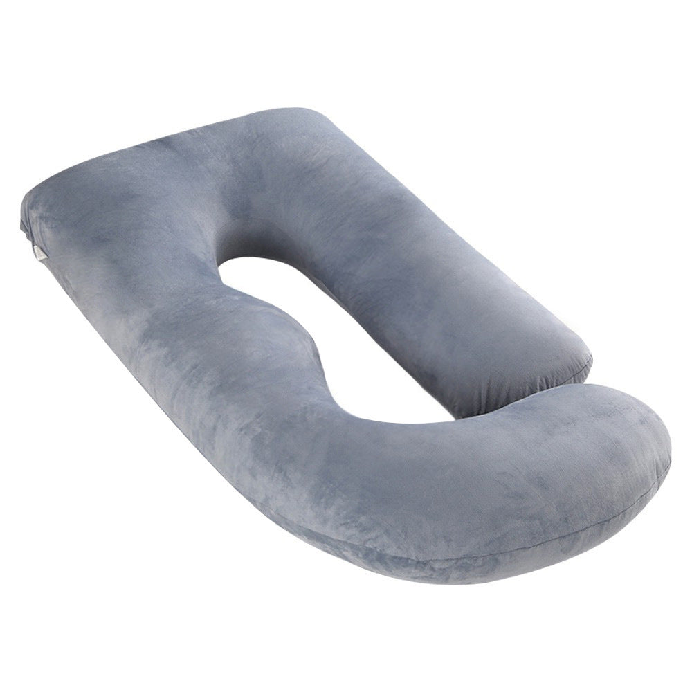 Maternity Pillow Waist Support Side Sleeping Slope Pillow J-type Health DealSniper.net