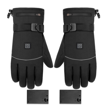 Winter Electric Heated Gloves Motorcycle Touch Screen Gloves Outdoor dealsniper-net Battery box type A2 One size