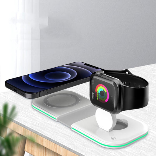 Folding Dual Magnetic Desktop Wireless Charger Gadgets Gym From House