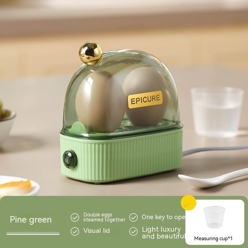 Multi Functional Breakfast Mini Egg Steamer Kitchen Gadgets Kitchen dealsniper-net Egg Steamer Pine Green 220V US