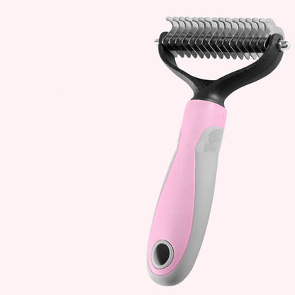 Pets Fur Knot Cutter Dog Grooming Shedding Tools Pets Gym From House AD903 Large Pink
