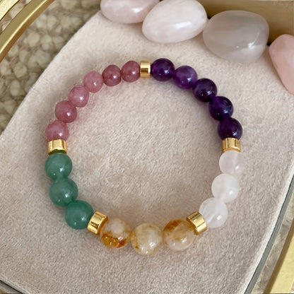 Universal Natural Stone Bracelet Citrine Dongling Stone Jewelry null Cz014