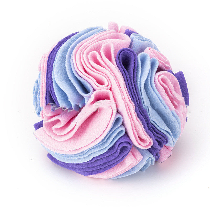 Dog Sniffing Training Blanket Snuffle Ball Mat Pets Gym From House Ice cream color 15cm