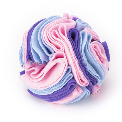 Dog Sniffing Training Blanket Snuffle Ball Mat Pets Gym From House Ice cream color 15cm