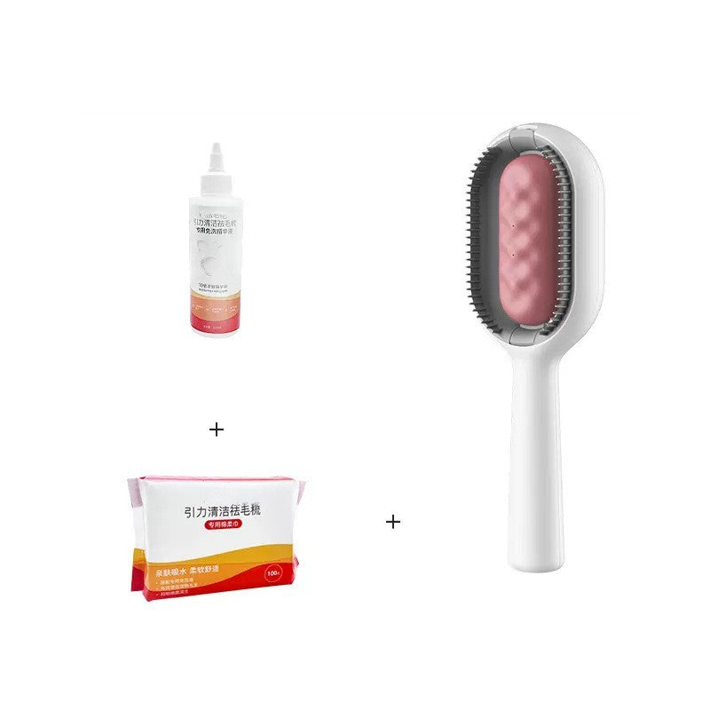 Pet Grooming Brush Dematting Dog Comb Cat Brush Pets Gym From House Pink short hair 200ML set