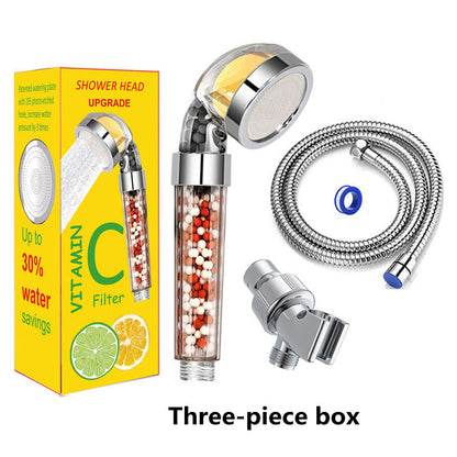 Bathroom Aroma Shower Head Vitamin C Lemon Scent Anion Shower Head Ai Recorder Gym From House Three piece box