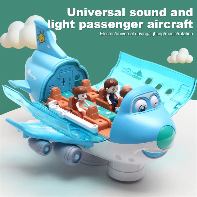 360 Rotating Electric Plane Airplane Toys For Kids Bump Kids dealsniper-net