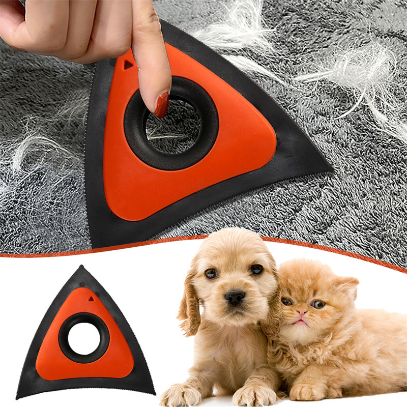 Triangle Electrostatic Dog Hair Cleaner Carpet Scraper Pets Gym From House