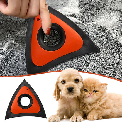 Triangle Electrostatic Dog Hair Cleaner Carpet Scraper Pets Gym From House