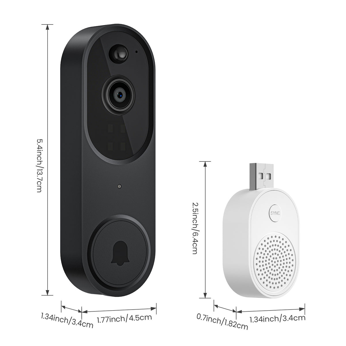 M50 Intelligent Visual Doorbell Wireless Camera House DealSniper.net M50 Black USB