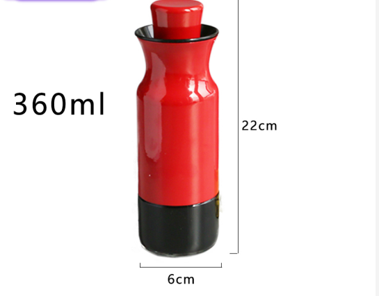 Glass Oil Bottle Stainless Steel Color Kitchen Seasoning Bottle Kitchen dealsniper-net C